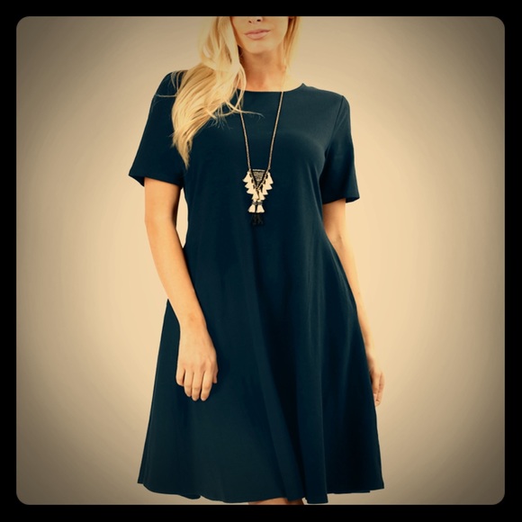 Dresses & Skirts - ONE HOUR SALE!! NWT Cotton Midnight Navy Dress